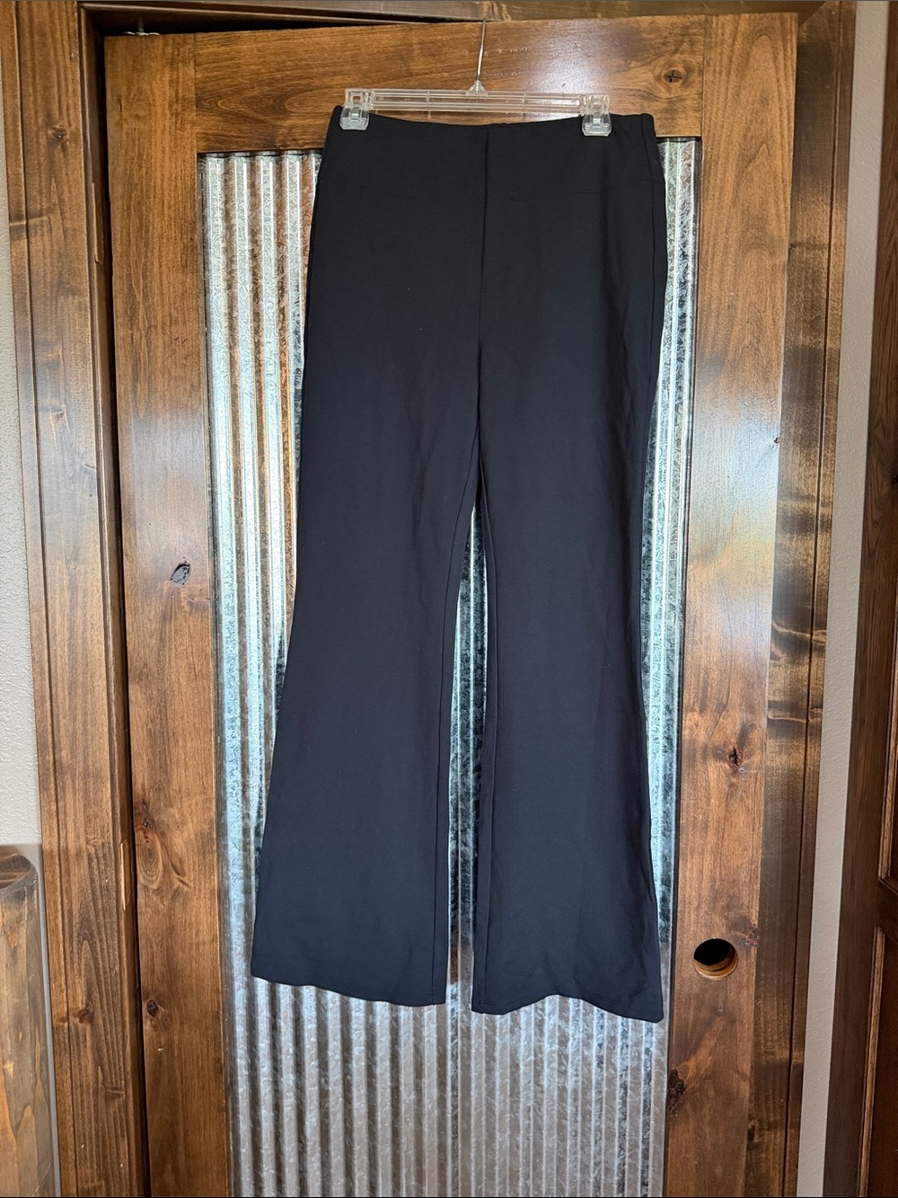 HALARA Black Boot-Cut Flare Pants Sz med inseam 29”